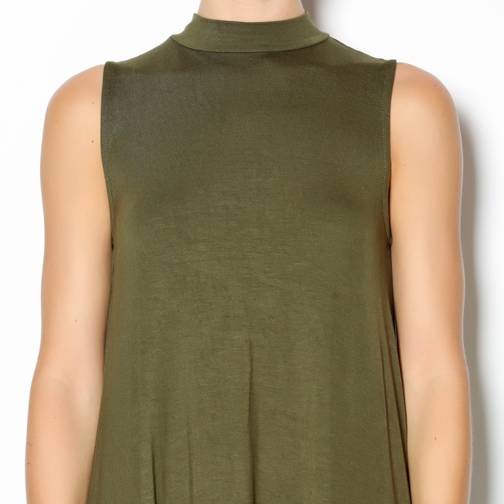 MittoShop Sleeveless Shift Dress